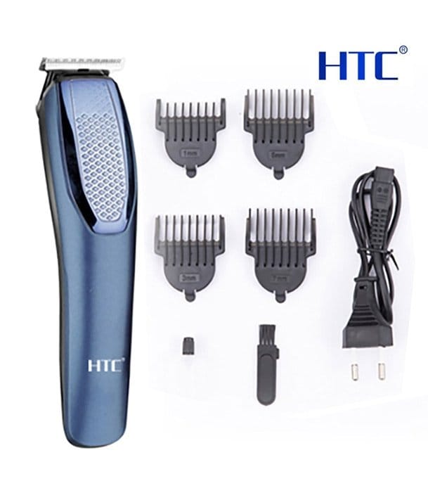 HTC AT-1210 Trimmer – Rechargeable Beard & Hair Trimmer, 4 Attachments & 45-Min Runtime