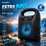 GREATNICE GTS-1386 পোর্টেবল Bluetooth Speaker – 4″ Powerful Sound, LED Light, FM Radio, USB/TF Card ও 500mAh Battery